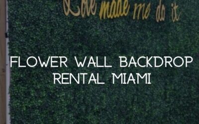 Top Flower Wall Backdrops in Miami!