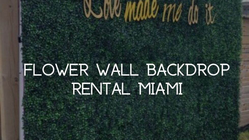Miami Flower Wall Rental Flower Walls USA Photo booth Rental