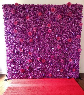 Purple flower wall