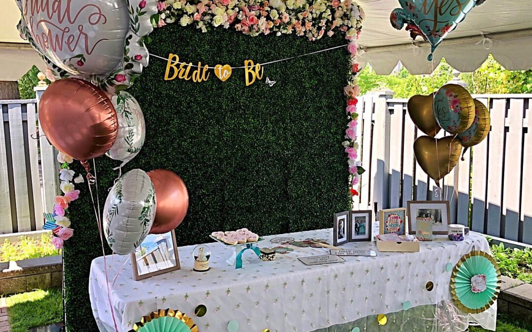 Flower Walls at Bridal Showers in Tampa