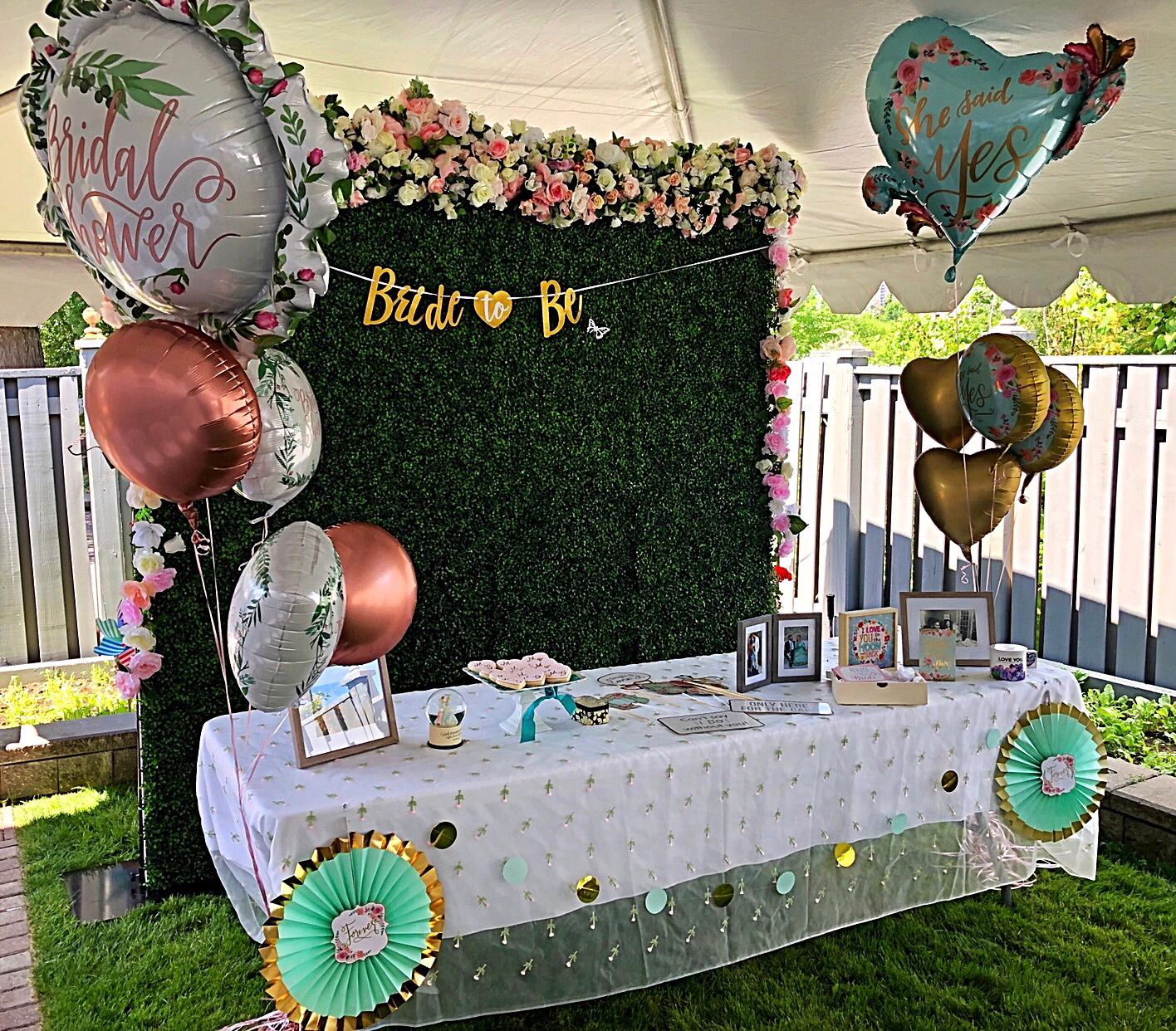 Flower Walls at Bridal Showers in Tampa FlowerwallsUSA