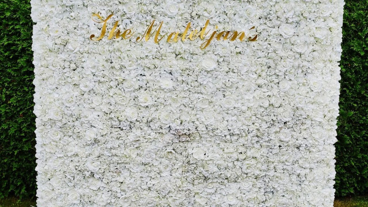 Red Rose Flower Wall Rental Flower Walls USA Wedding Decor Rental