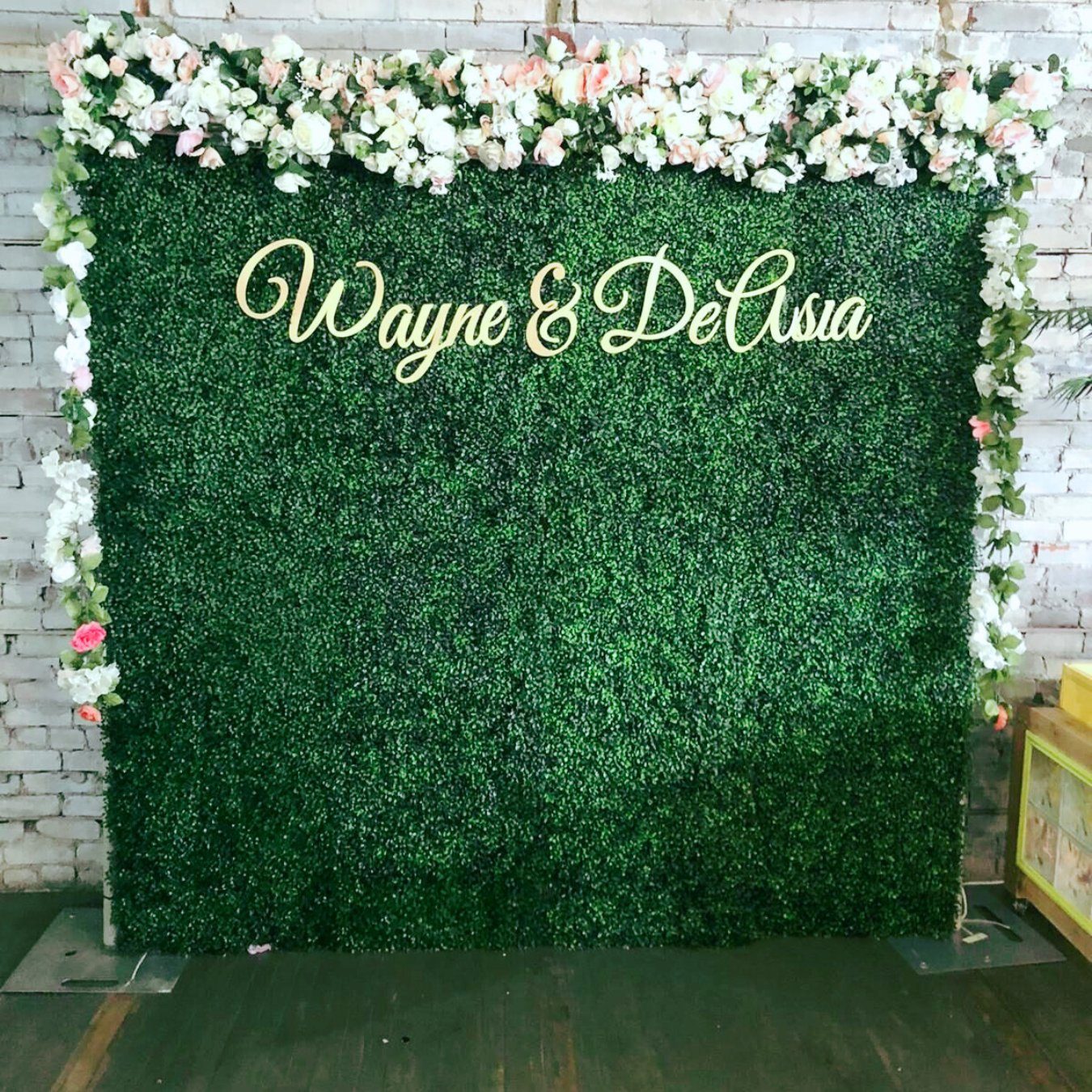 Flower wall rental near me